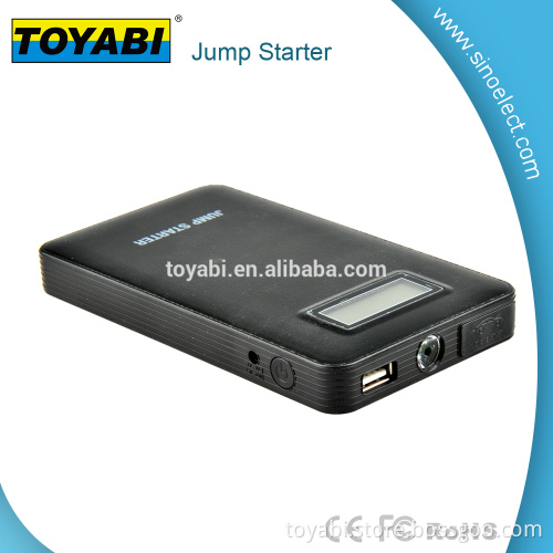 6000mAh Car Jump Starter Power Bank with 400A Peak Current Smart Clamp, Wall Charger and Built in LED Flashlight